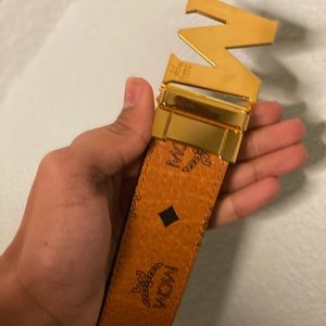 MCM Belt Brown and Red 34-32